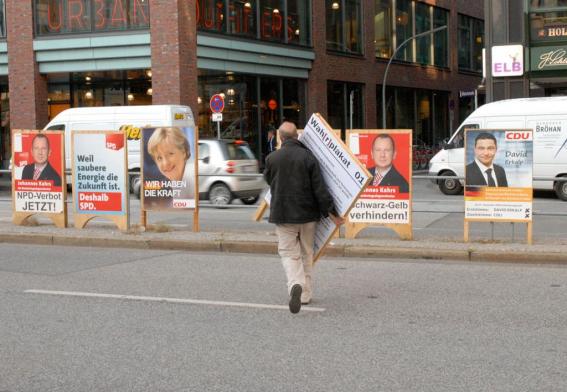 Präsentation der Wah[r]plakate anlässlich der Bundestagswahl 2009